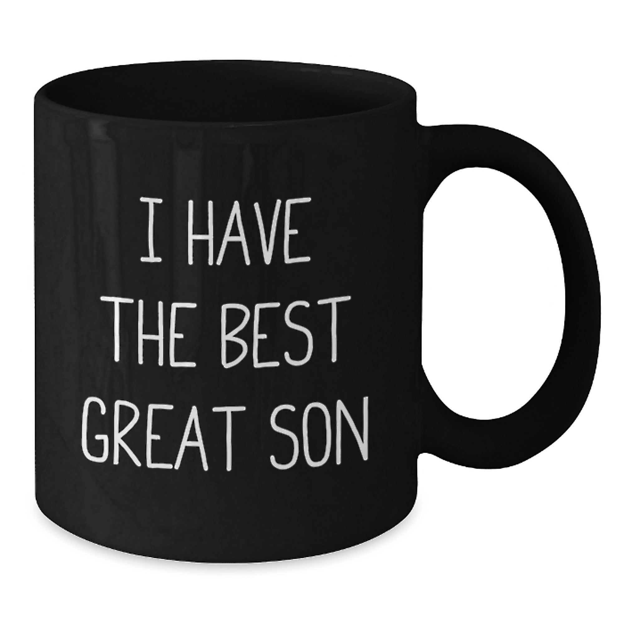 Funny Gifts from Mom or Dad for the Best Son, I Have the Best Great Son Black Coffee Mug Gift for Christmas Unique Presents - Additional