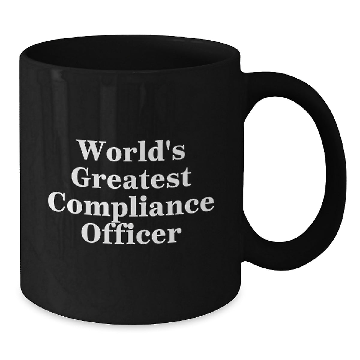 Funny Compliance Officer Gifts for Birthday - World's Greatest Compliance Officer Black Coffee Mug Gifts from Coworkers - Additional