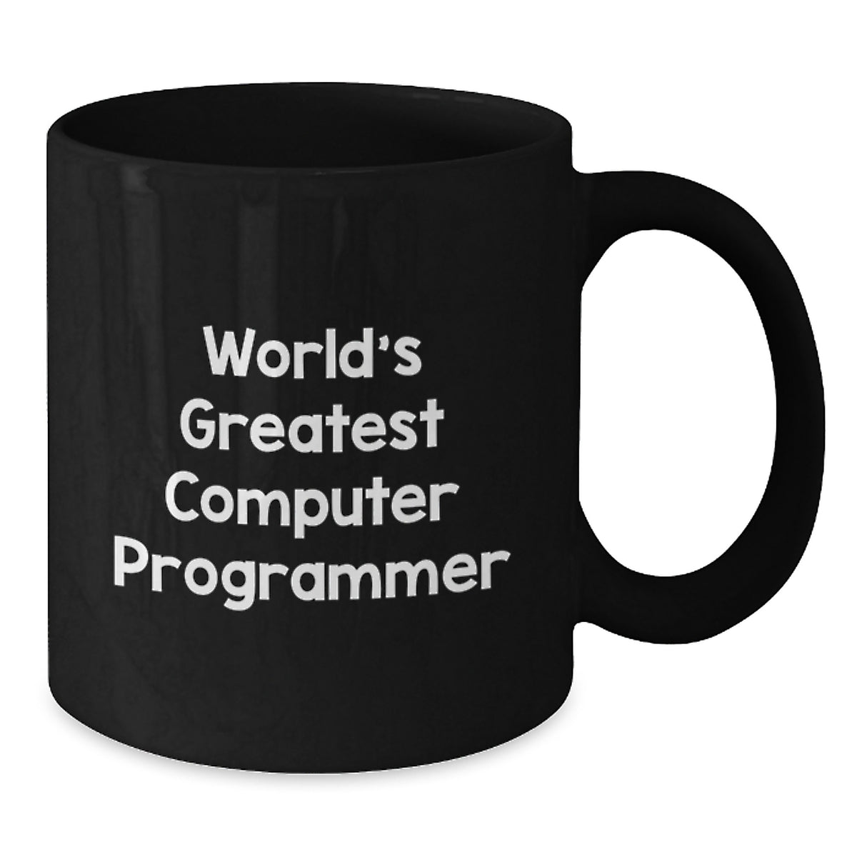 World's Greatest Computer Programmer Funny Quote Black Coffee Mug Gifts from Friends to Computer Programmer Men Birthday Unique - Additional