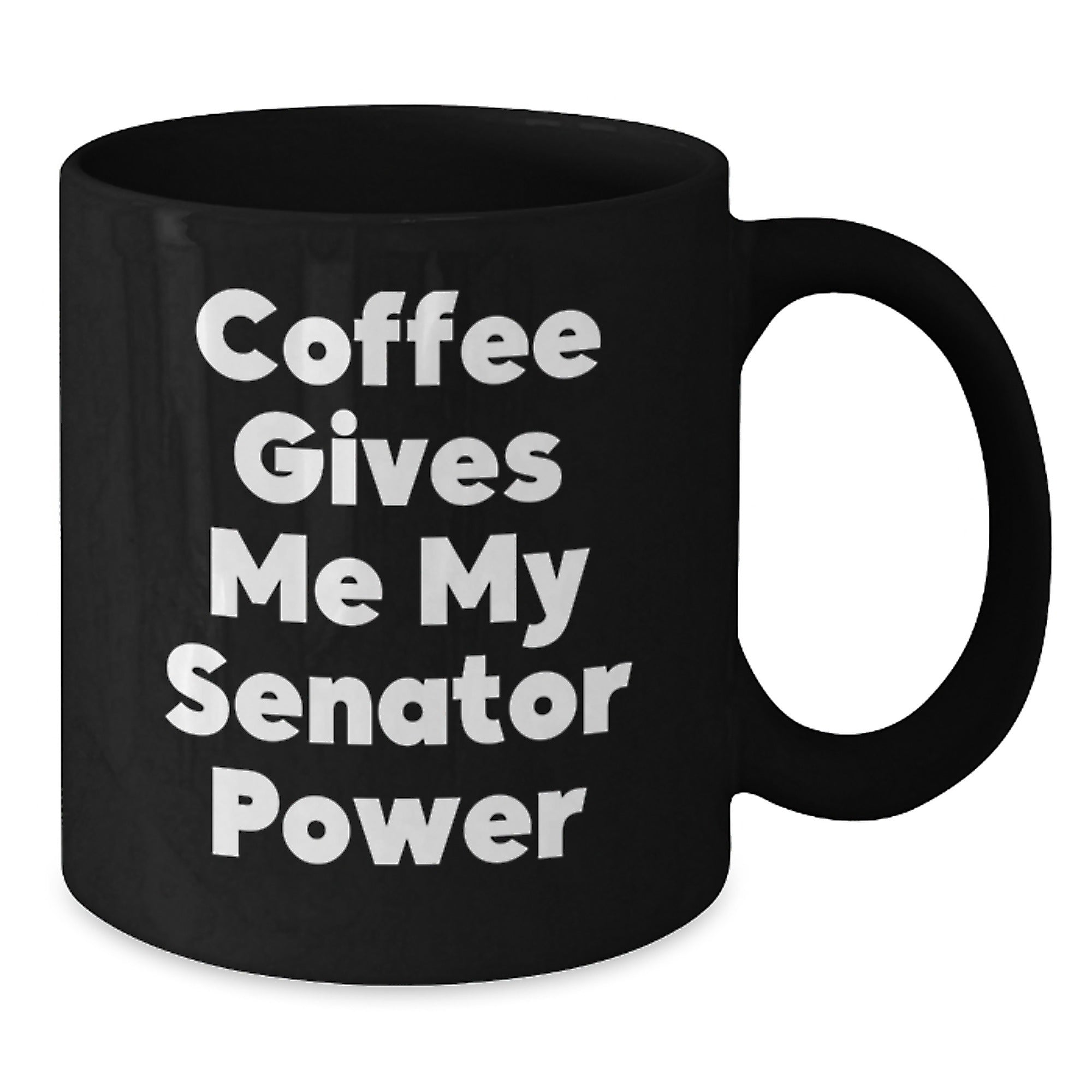 Funny Senator Gifts for Men Black Coffee Mug Christmas Unique Presents from Friends - Additional