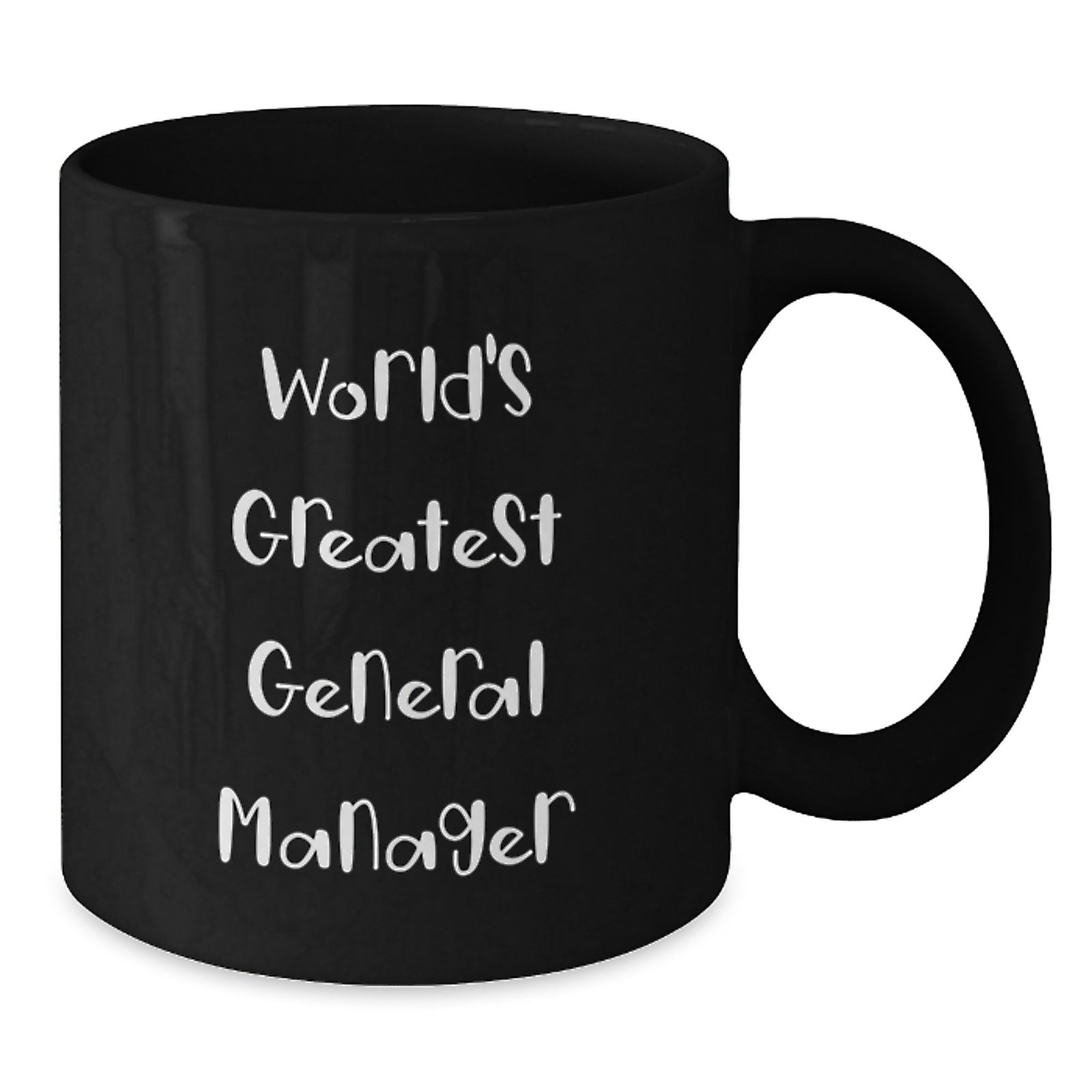 General Manager Gift, Funny Black Coffee Mug, World's Greatest General Manager, Gift for General Manager, Mother's Day Unique Gifts from Family - Additional