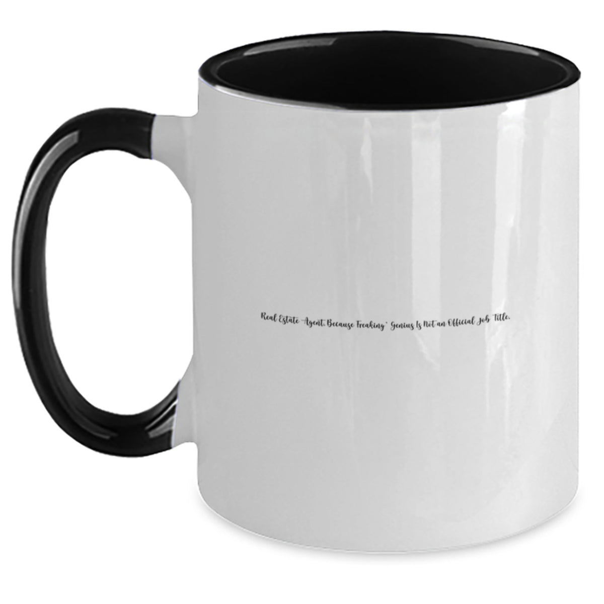 Funny Real Estate Agent Gifts, Two Tone Coffee Mug, Real Estate Agent Quotes for Dad, Father's Day Unique Gifts from Family - Main