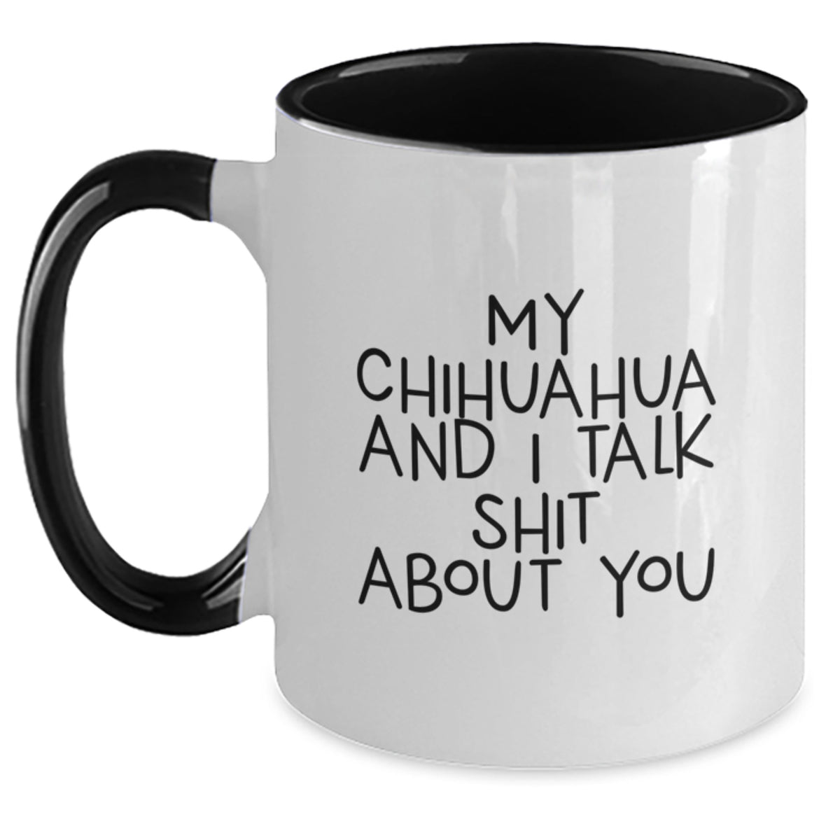 Chihuahua Dog Keepsake Two Tone Coffee Mug for Him Birthday Gift - Main