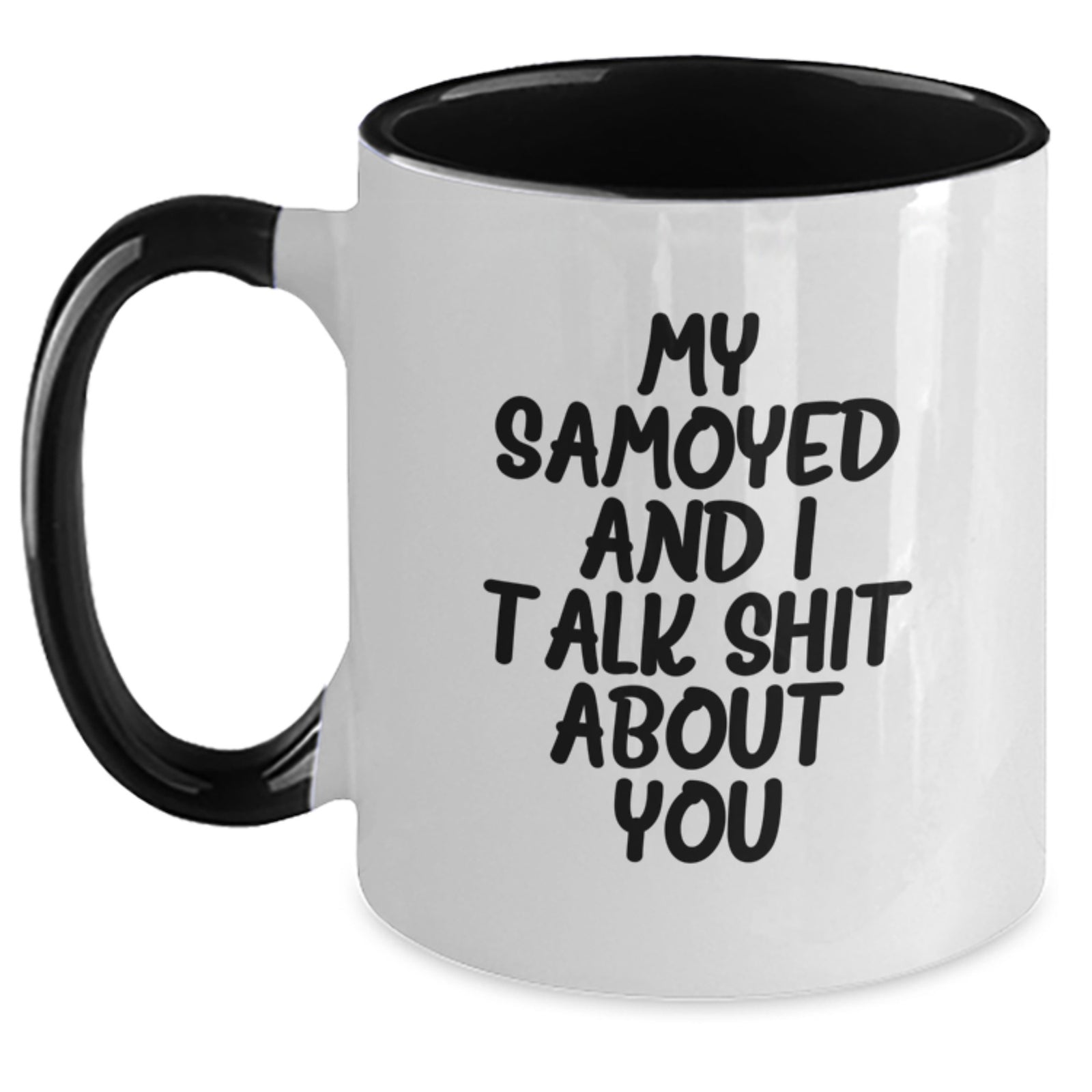 Samoyed Dog Gifts - Funny Two Tone Coffee Mug for Samoyed Lover - Valentine's Unique Gifts from Friends to Family - Main