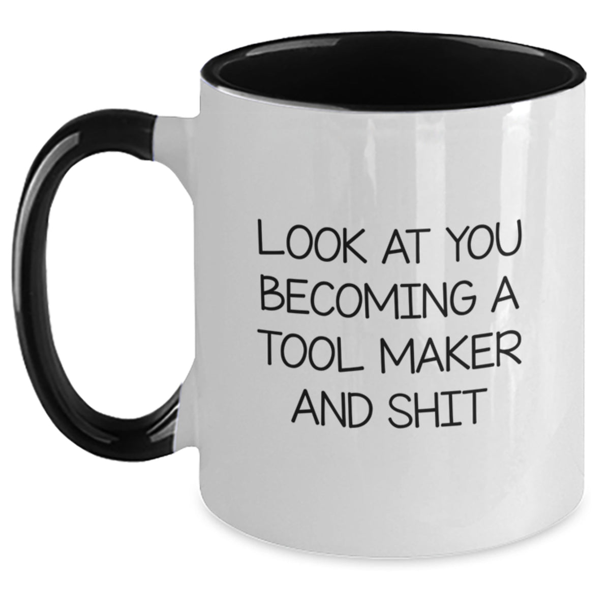 Birthday Gift Two Tone Coffee Mug for Her Tool Maker Present - Main