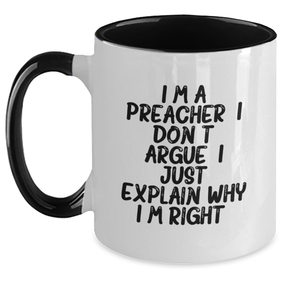 Birthday Gift Preacher Keepsake Two Tone Coffee Mug for Her - Main