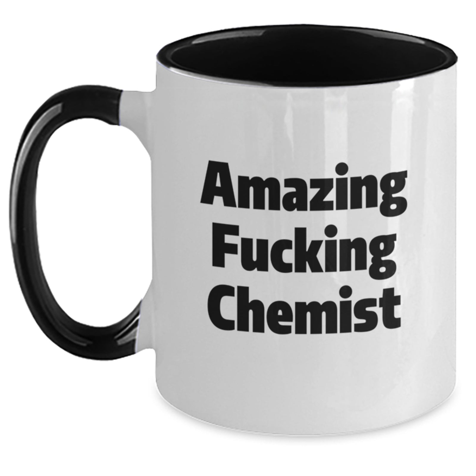 Funny Chemist Gifts, Amazing F--king Chemist Two Tone Coffee Mugs for Chemist Lovers, Valentine's Unique Gifts from Friends to Chemist - Main