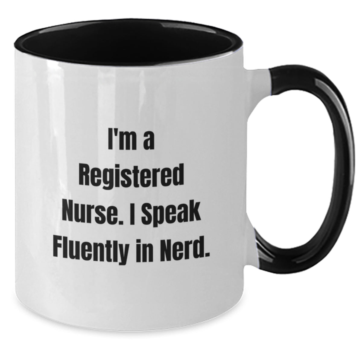 Funny Registered Nurse Gifts from Men - I'm A Registered Nurse. I Speak Fluently In genius. - Unique Christmas Mug for Women Coworkers - Additional