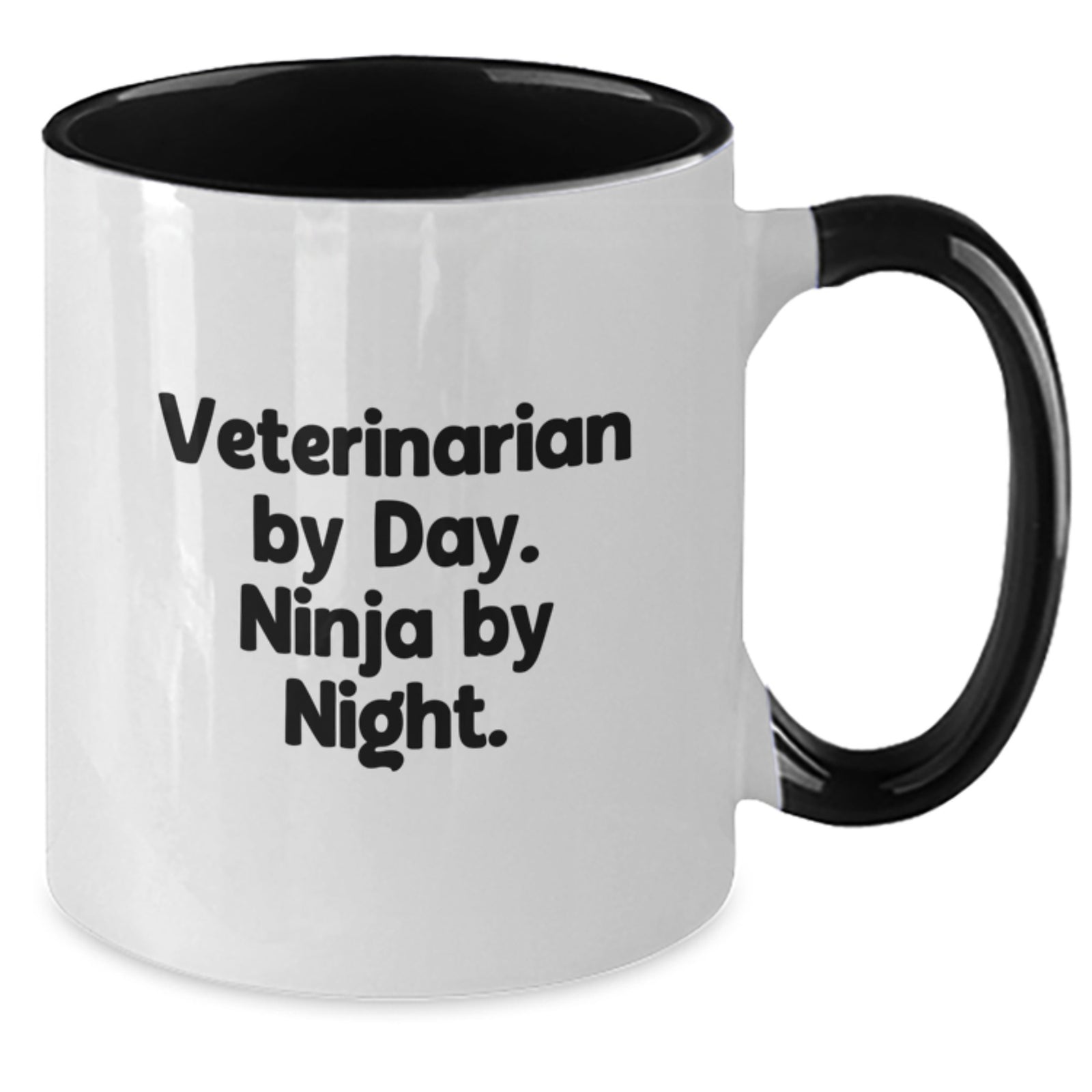Funny Veterinarian Gifts for Men, Women, Friends, Coworkers, Family from Veterinarian By Day. Ninja By Night. Two Tone Coffee Mug, Graduation Unique Gifts - Additional