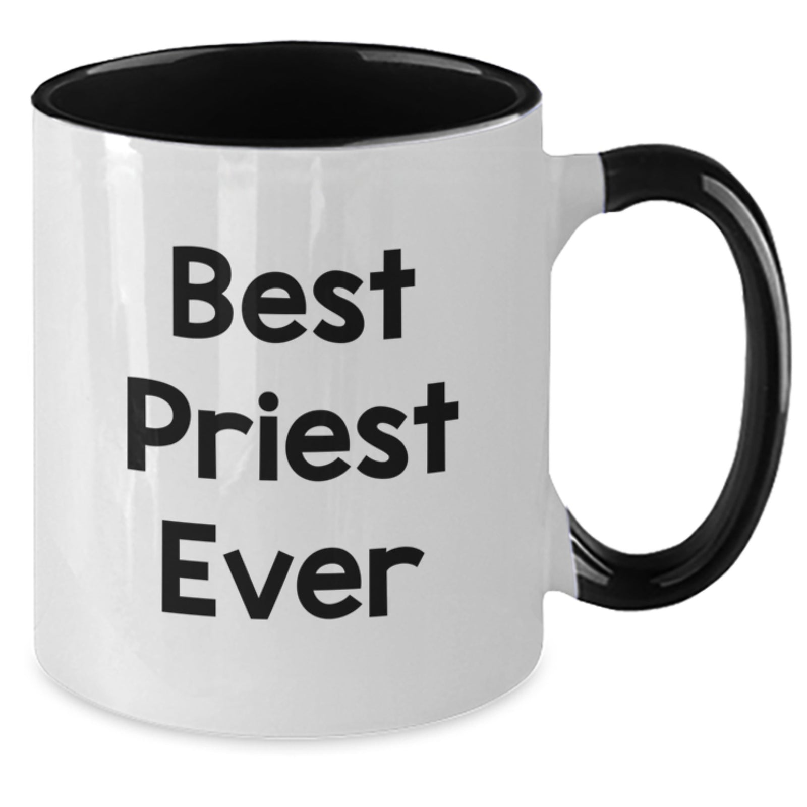 Funny Priest Gifts for Men, Best Priest Ever Coffee Mug, Two Tone Christmas Unique Gift - Additional