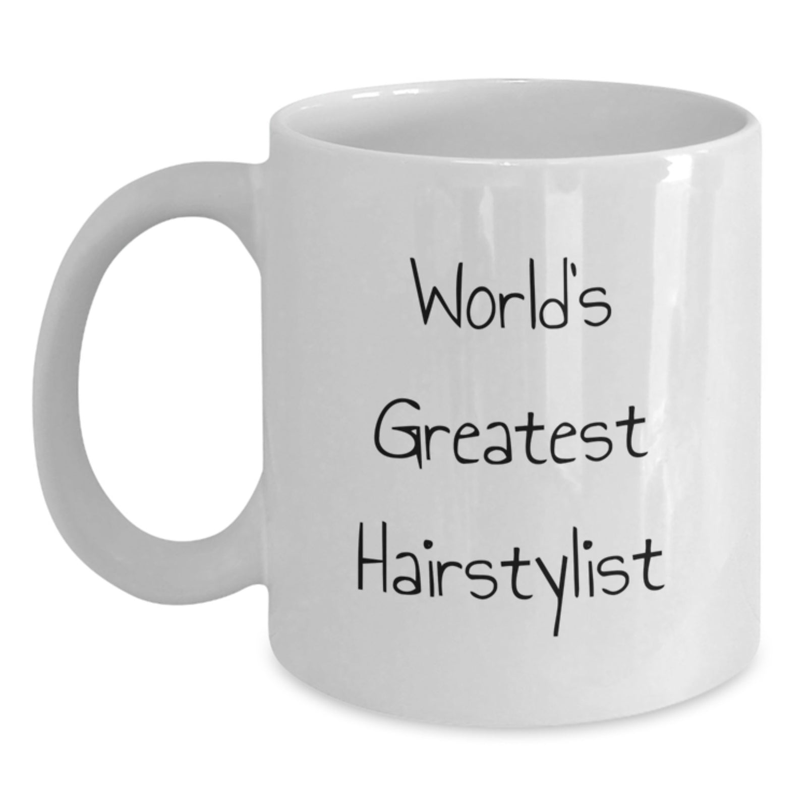 Funny Hairstylist Gifts for Men Women Friends Family - World's Greatest Hairstylist White Coffee Mug for Graduation Unique Gifts from Family Friends - Main