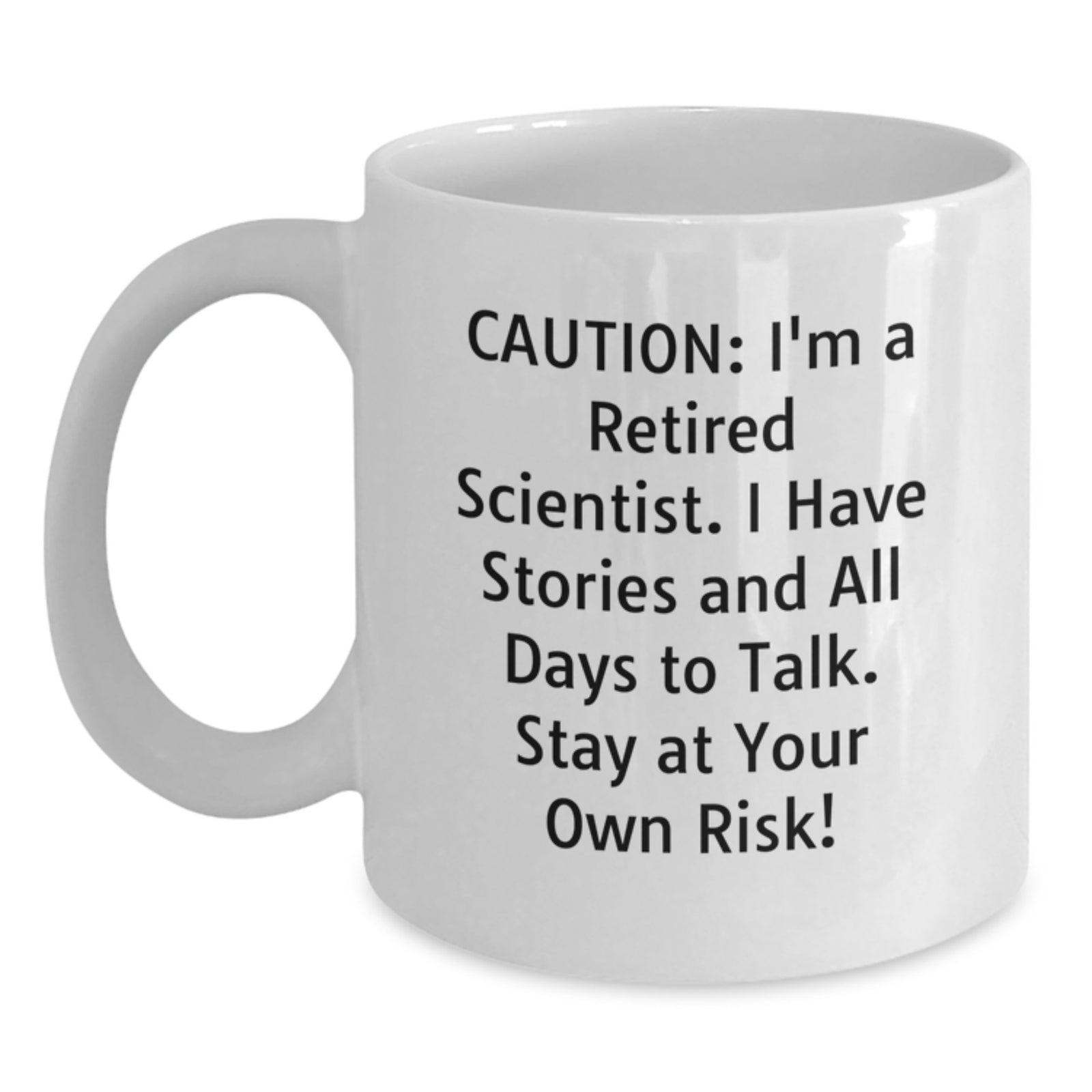 Funny Scientist White Coffee Mug Gifts from Friends for Birthday Unique Scientist Man - Main