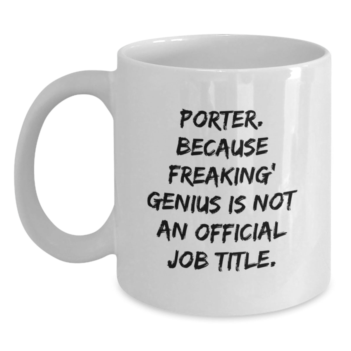 Porter Keepsake White Coffee Mug Birthday Gift for Him - Main