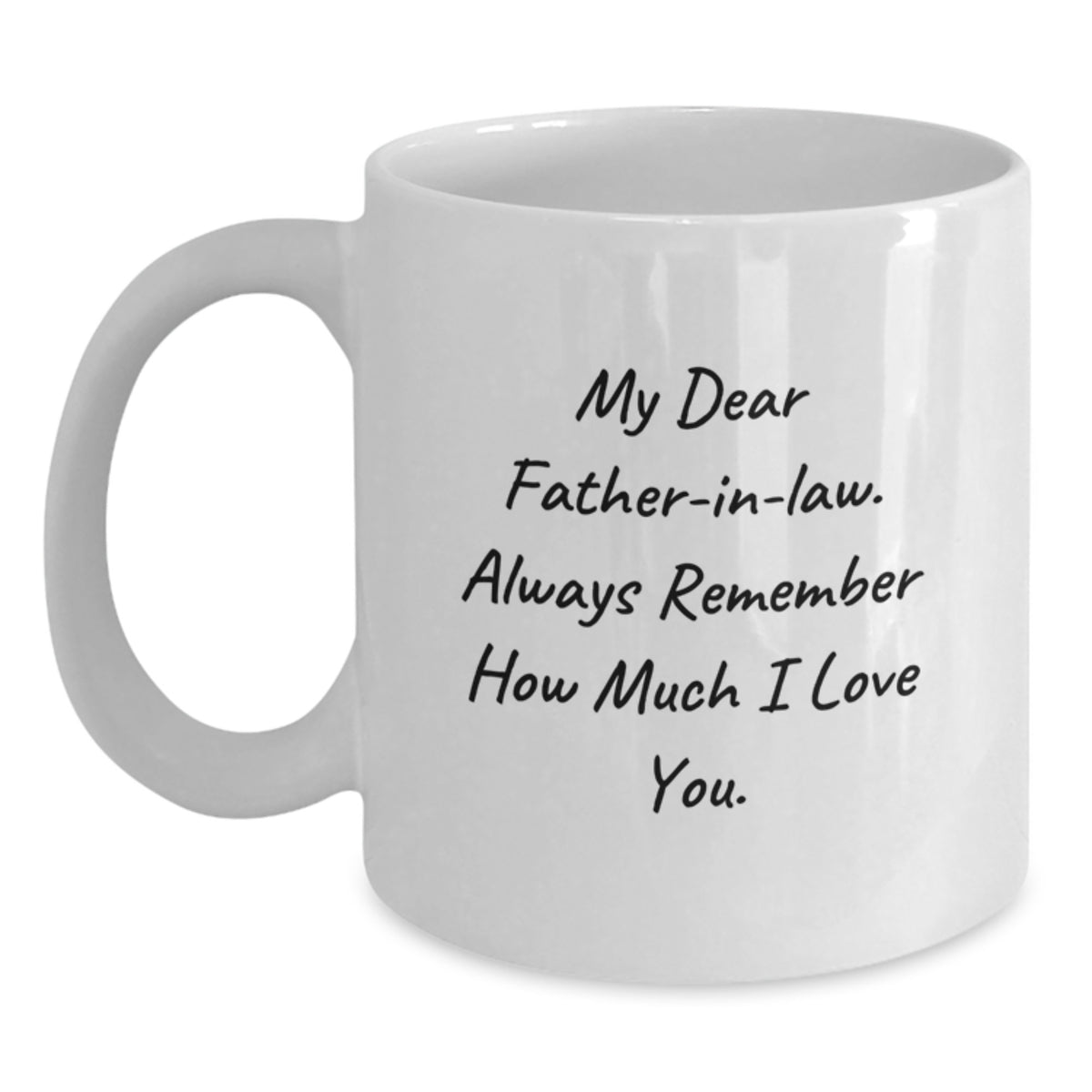 Birthday Gift for Her Father-in-Law White Coffee Mug Present with Love - Main