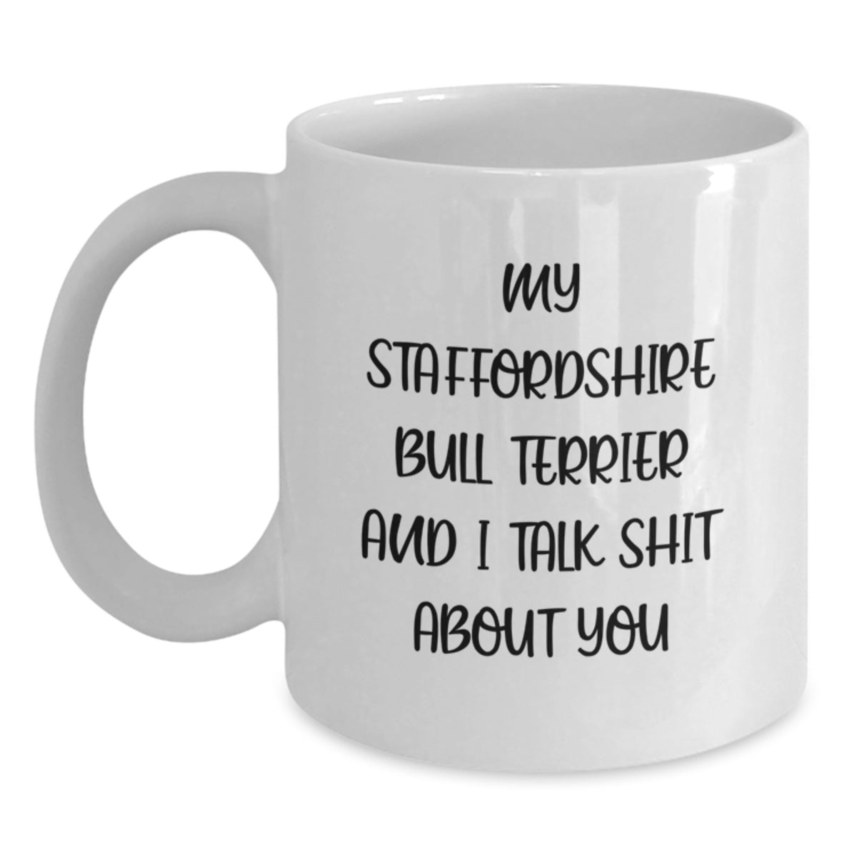 Staffordshire Bull Terrier Keepsake White Coffee Mug Birthday Gift - Main