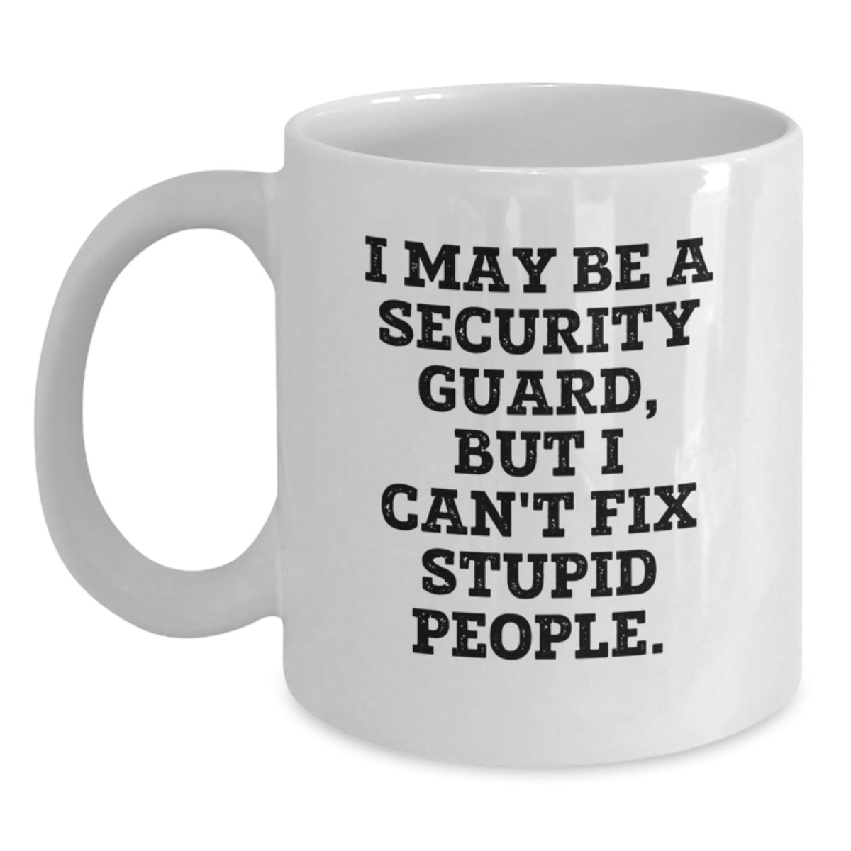 Security Guard Keepsake White Coffee Mug for Him Christmas Gift - Main