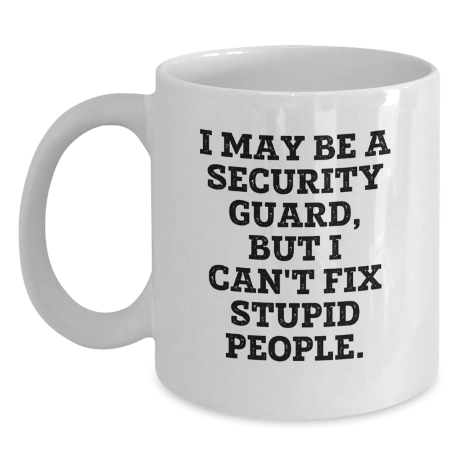Security Guard Keepsake White Coffee Mug for Him Christmas Gift - Main