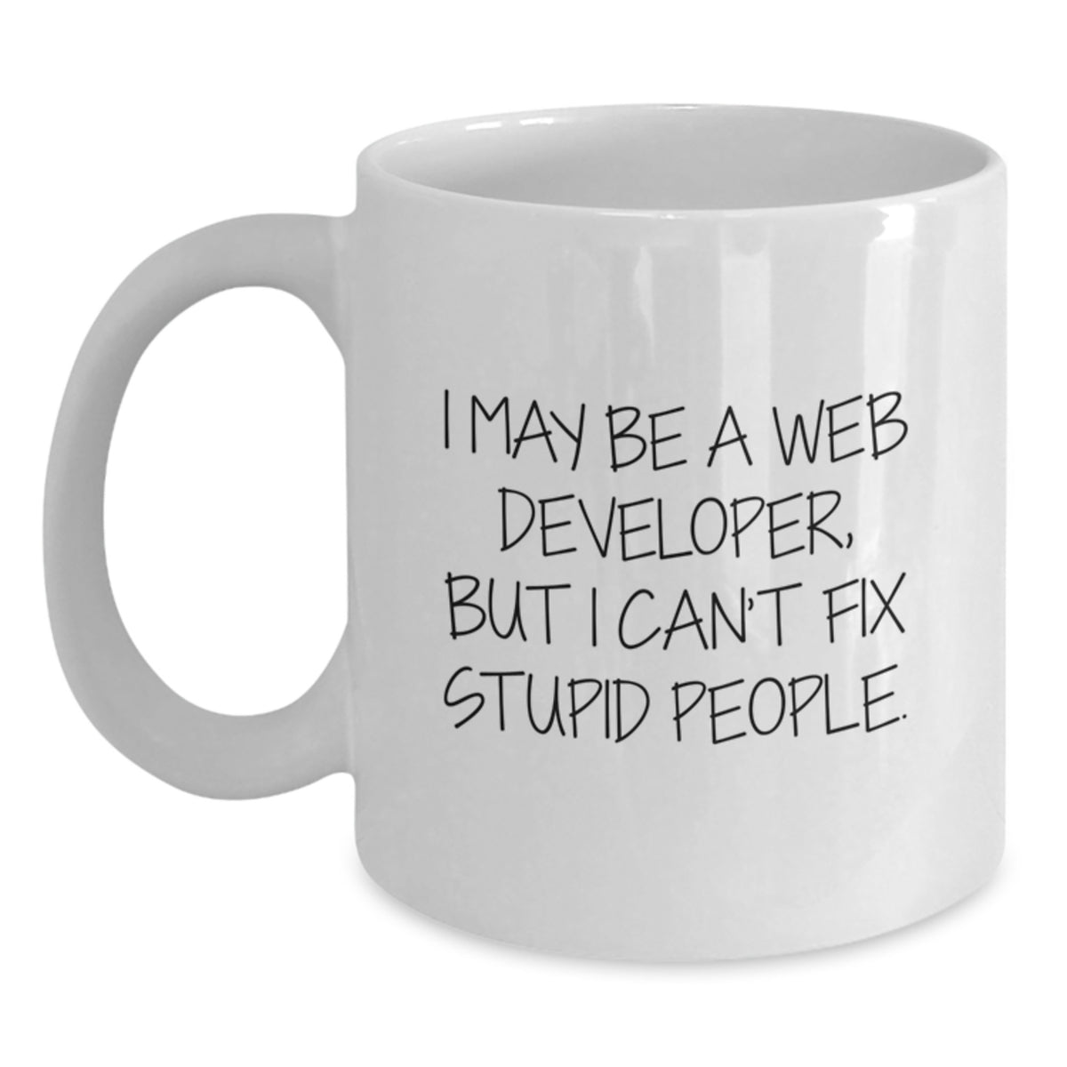 Birthday Gift for Her Web Developer White Coffee Mug Present - Main