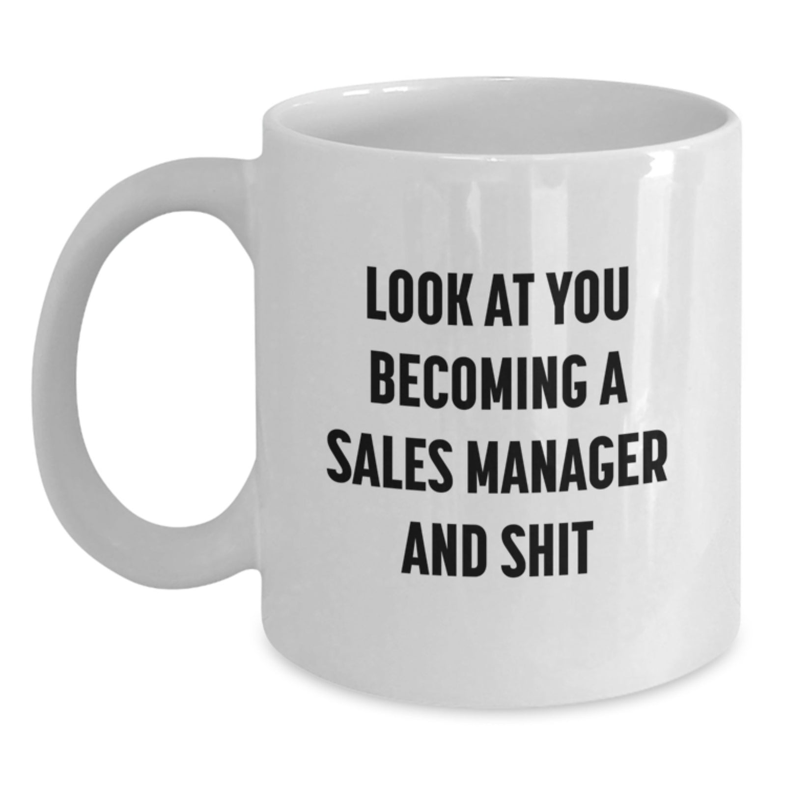 Funny Sales Manager White Coffee Mug Gifts from Men to Friends Coworkers Family - Valentine's Unique - Main