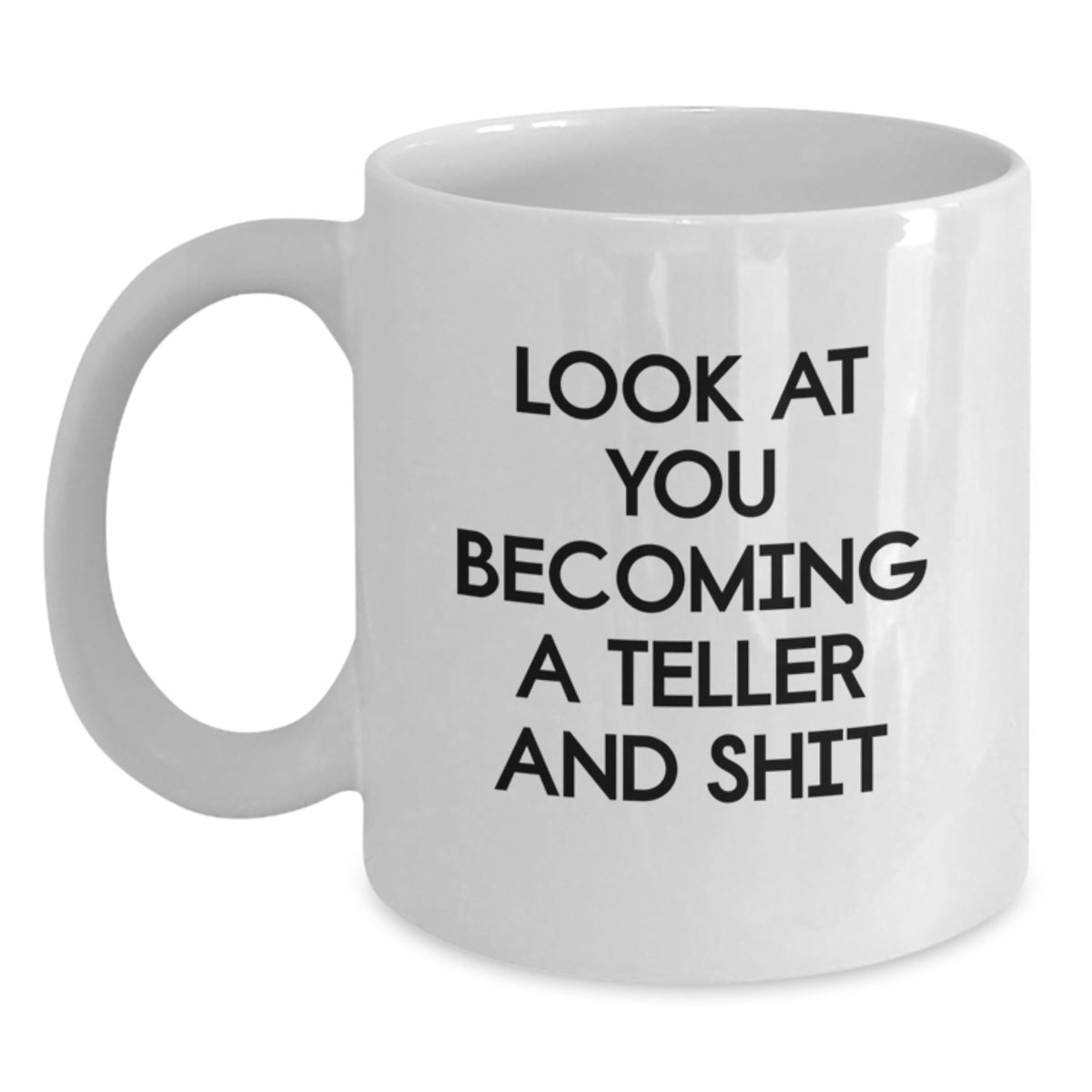 Teller Keepsake White Coffee Mug for Him Graduation Gift Ceramic 11oz - Main