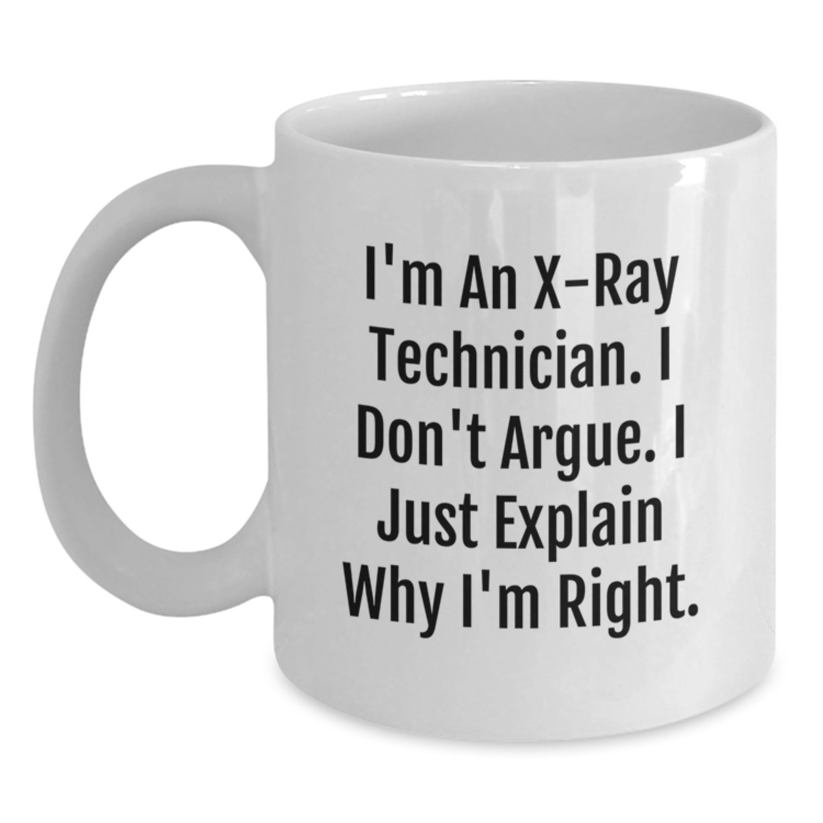Christmas Gift for Her X-Ray Technician Mug - Confident Tone - Main