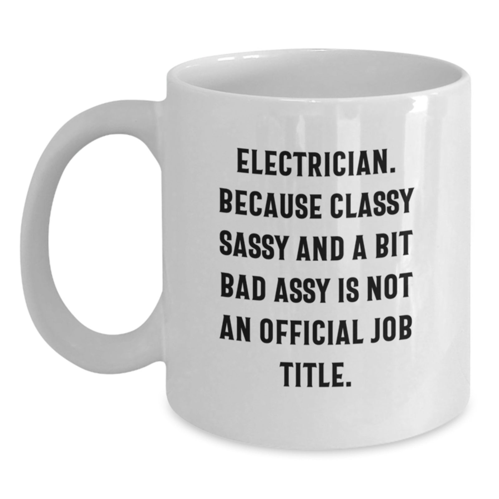 Electrician Keepsake White Premium Coffee Mug for Him Birthday Gift - Main