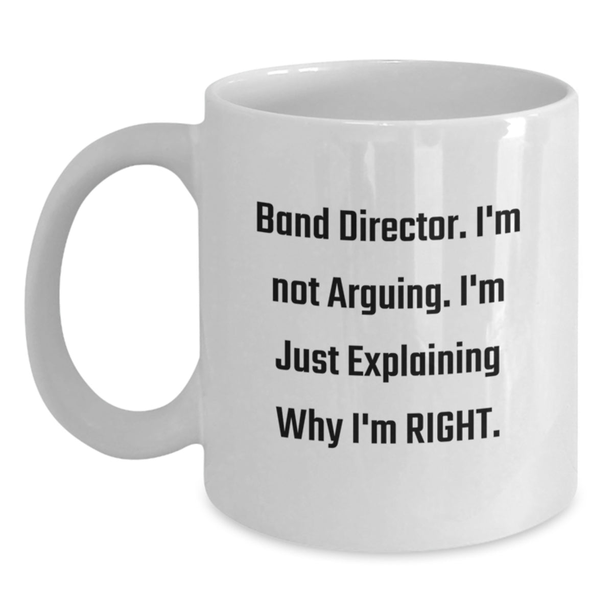 Band Director Keepsake Ceramic White Coffee Mug for Him Birthday Gift - Main