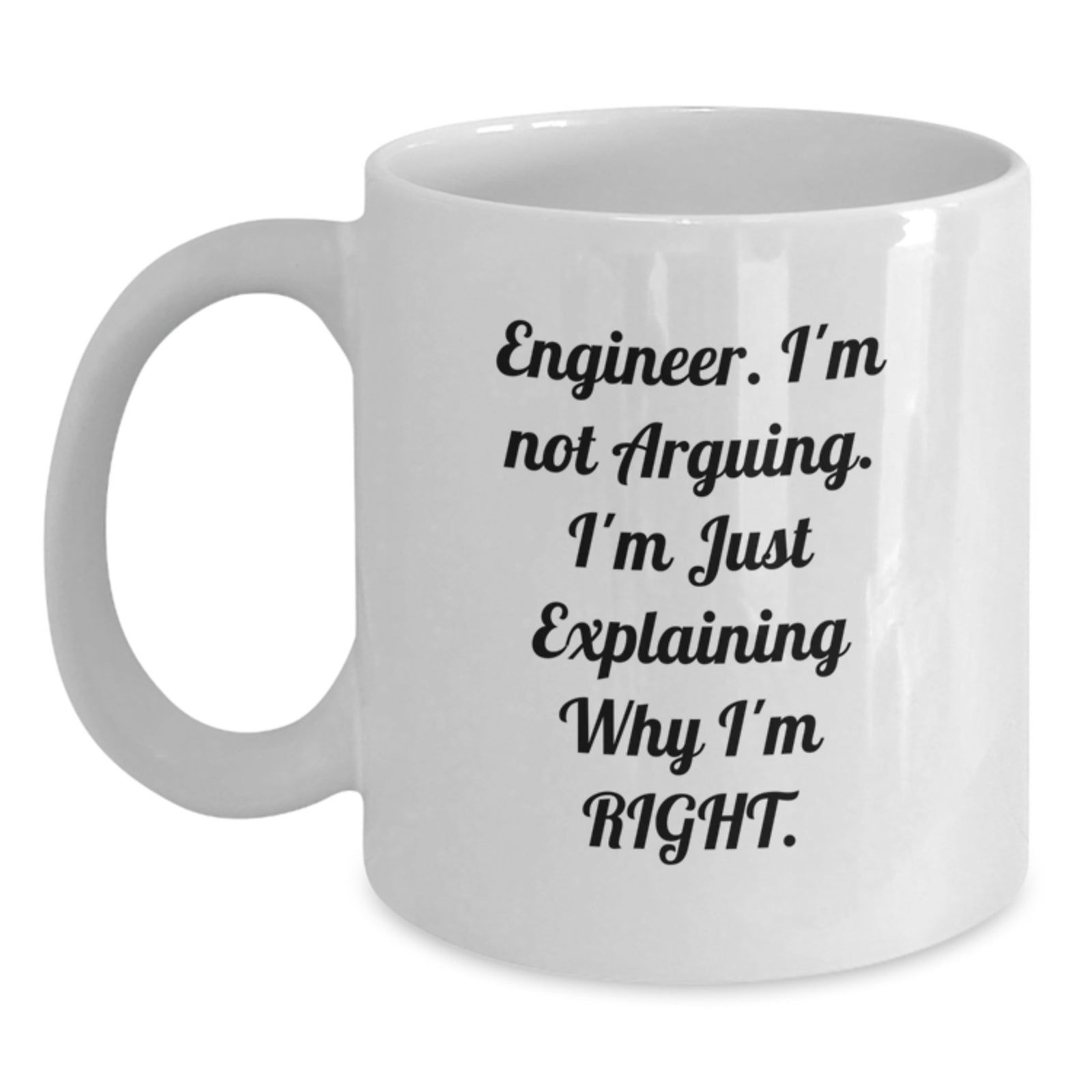 Engineer Friends Funny White Coffee Mug, Gifts from Men to Engineer Colleagues, Valentine's Unique Gifts for Engineer Friends, Engineer, Coffee Lovers - Main