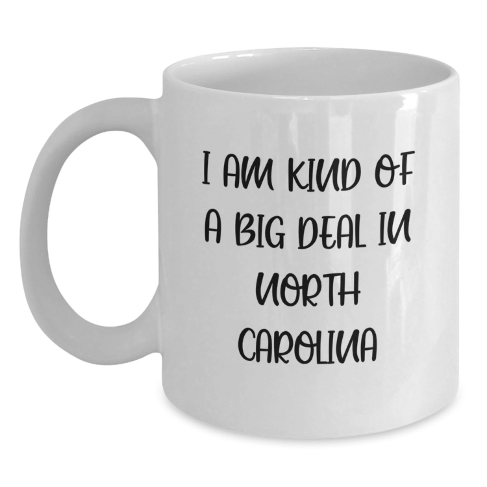 Funny North Carolina Gifts for Men, Women, and Friends - White Coffee Mugs from Tar Heel State - Perfect for Christmas Unique Gifts - Main