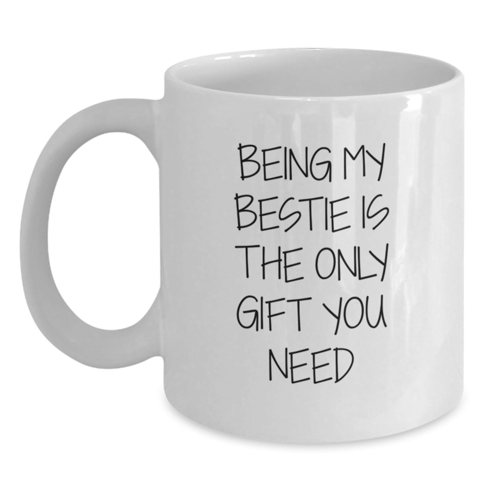 Funny Bestie Gifts from Friends - White Coffee Mug - Perfect Valentine's Unique Gifts for Bestie - Main