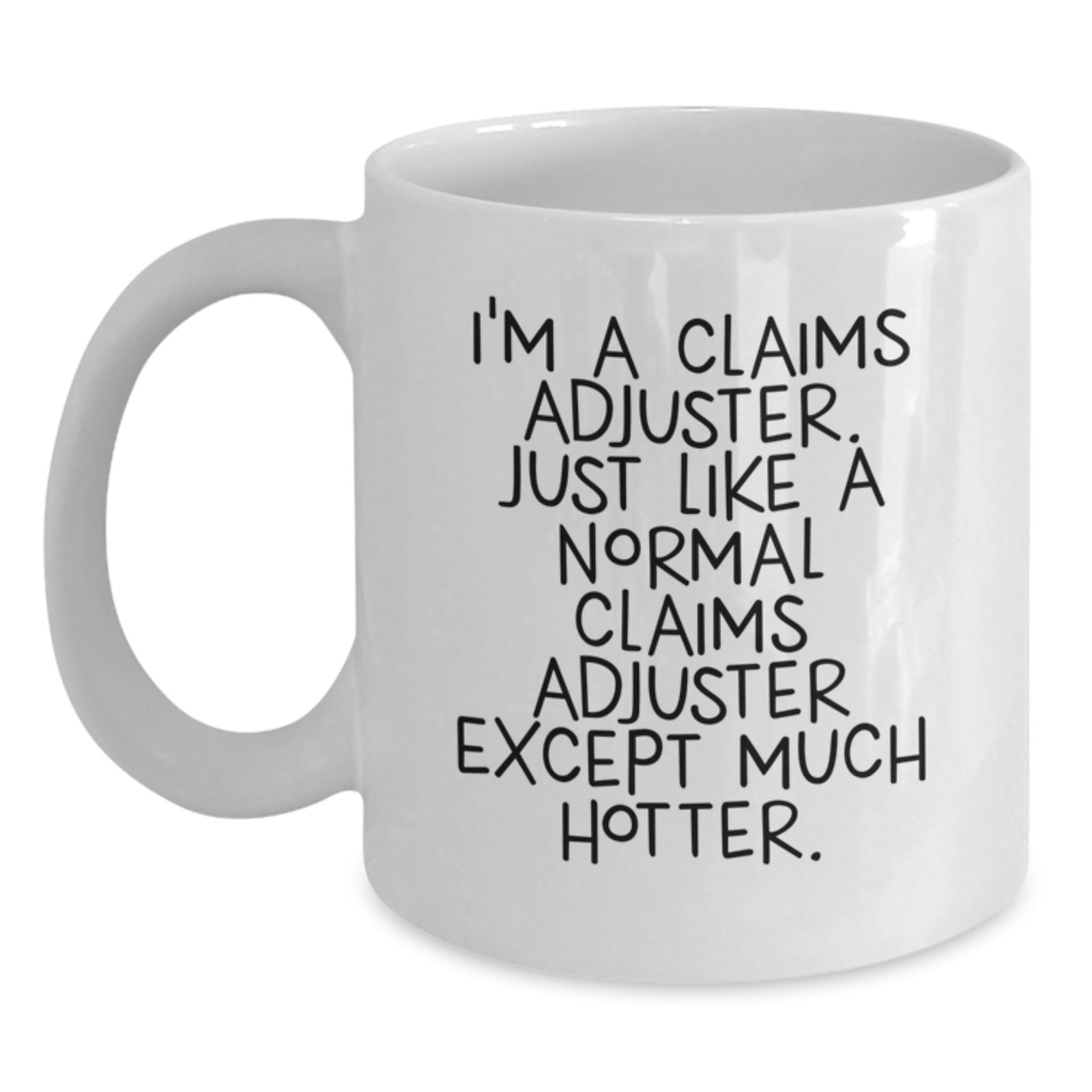 Funny Claims Adjuster White Coffee Mugs, Birthday Unique Gifts for Claims Adjuster from Friends - Main