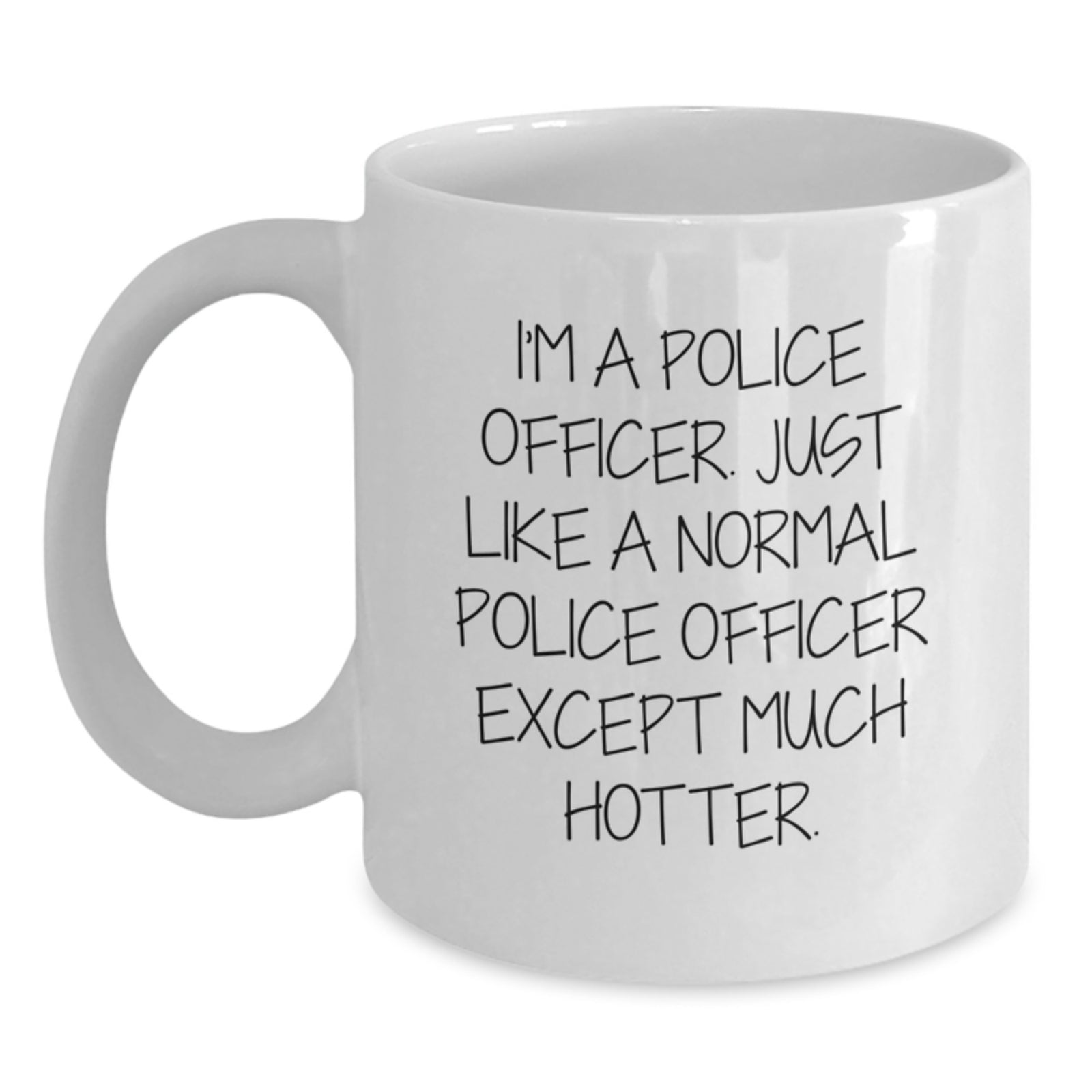 Funny Police Officer Gifts, White Coffee Mug for Police Officers, Unique Graduation Unique Gifts from Family to Police Officer - Main