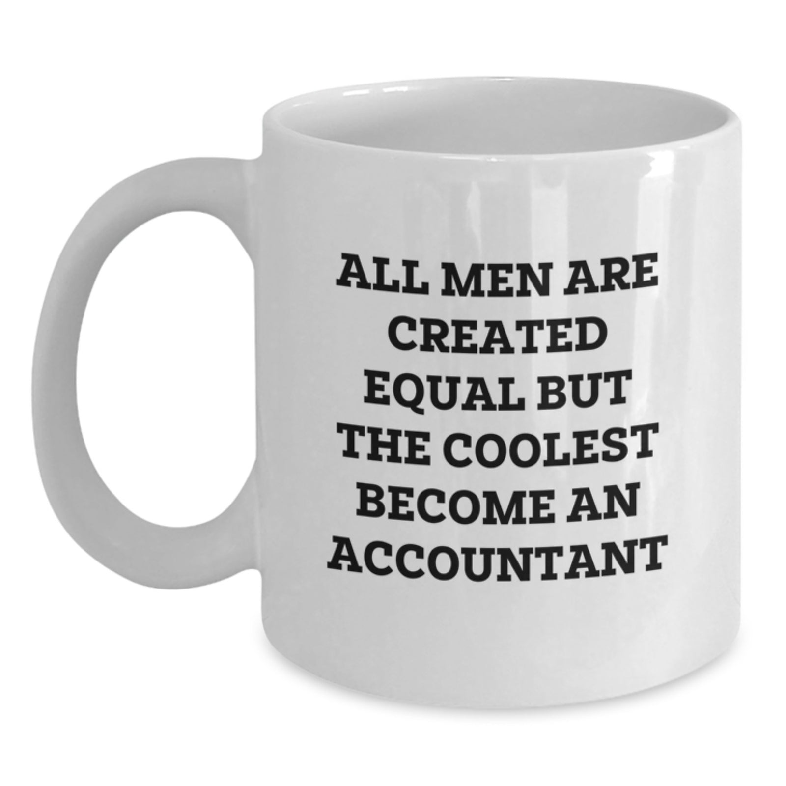 Funny Gifts from Men to Accountants, White Coffee Mug, Christmas Unique - Main