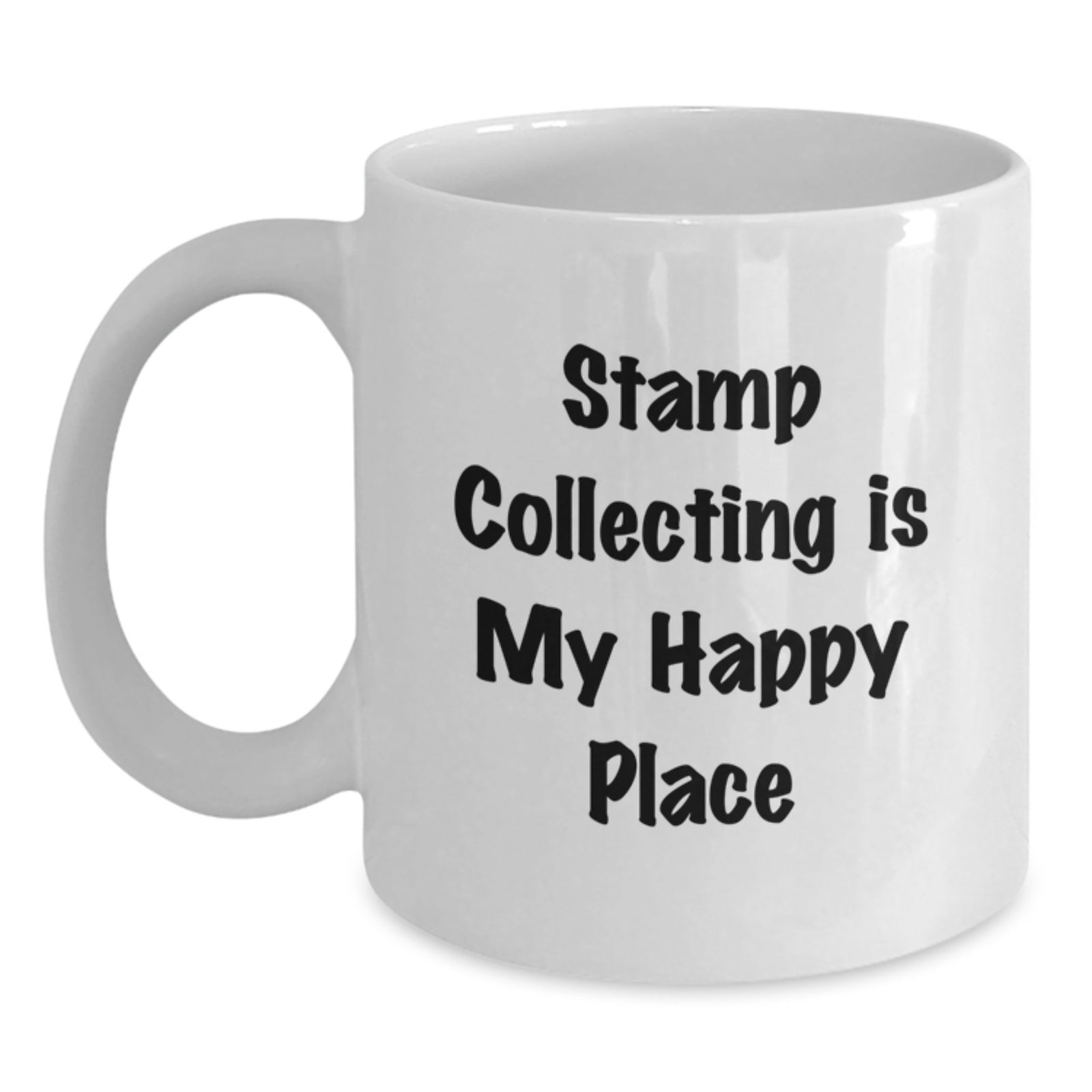 Stamp Collecting Gifts from Family - White Coffee Mug for Stamp Collecting Enthusiasts, Graduation Unique Gifts for Men, Women, Friends and Coworkers - Main