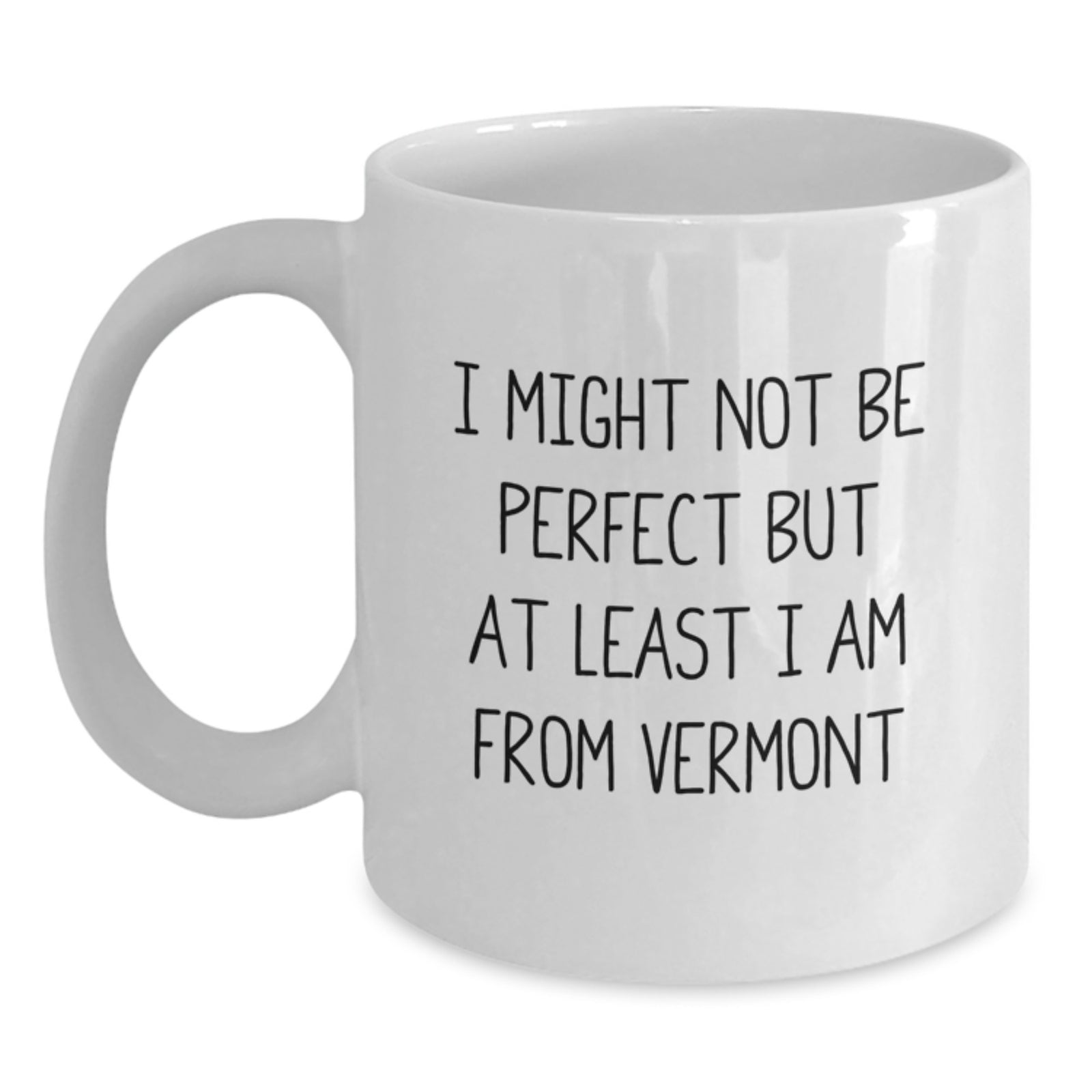 Funny Vermont White Coffee Mug Gifts from Men to Friends in Christmas Unique - Main