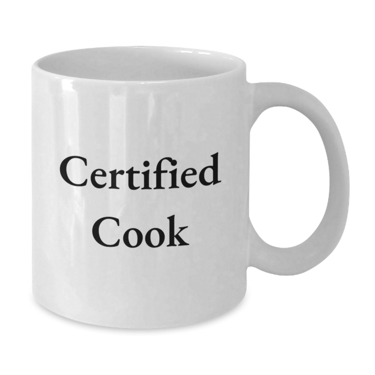 Funny Cook Gifts for Women, Unique White Coffee Mug, Certified Cook Quote, Christmas Unique Gifts from Family - Additional