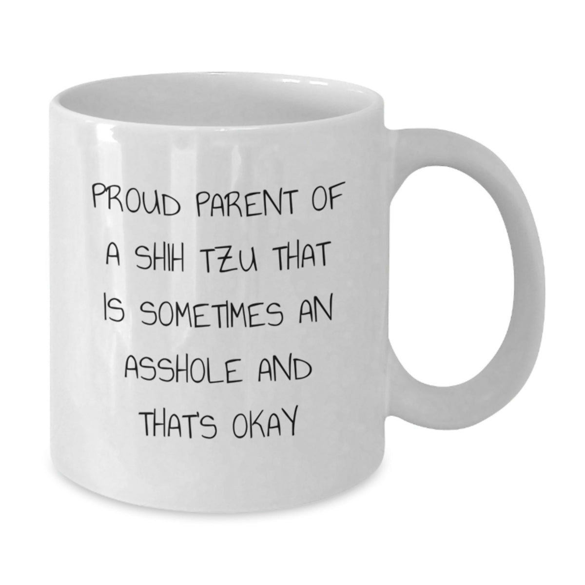 Funny Shih Tzu Dog Lover Gifts from Mom to Son on Graduation Unique Gifts, White Coffee Mug for Proud Parents of Shih Tzus, White - Additional