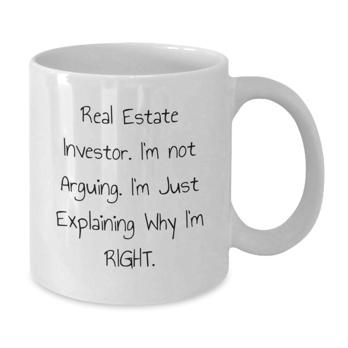Funny Real Estate Investor Gifts for Men, Valentine's Unique Mugs for Real Estate Investor from Friends - White Coffee Mug - Additional