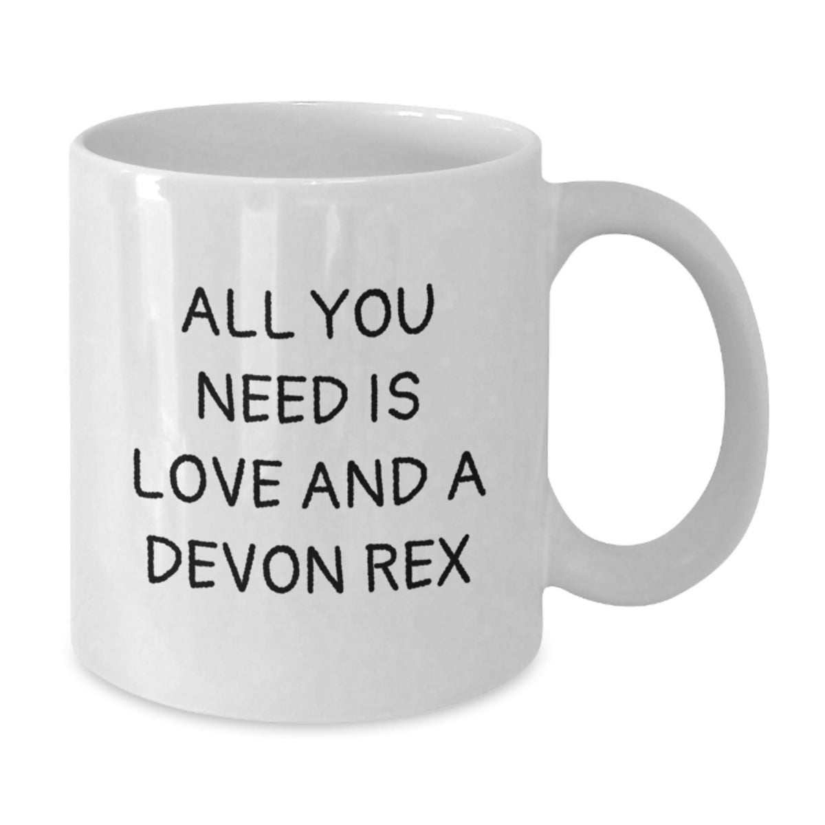 Devon Rex Cat Lovers White Coffee Mug, Funny Quote 'All You Need Is Love And A Devon Rex' Gifts from Family Friends, Christmas Unique Presents for Men Women - Additional