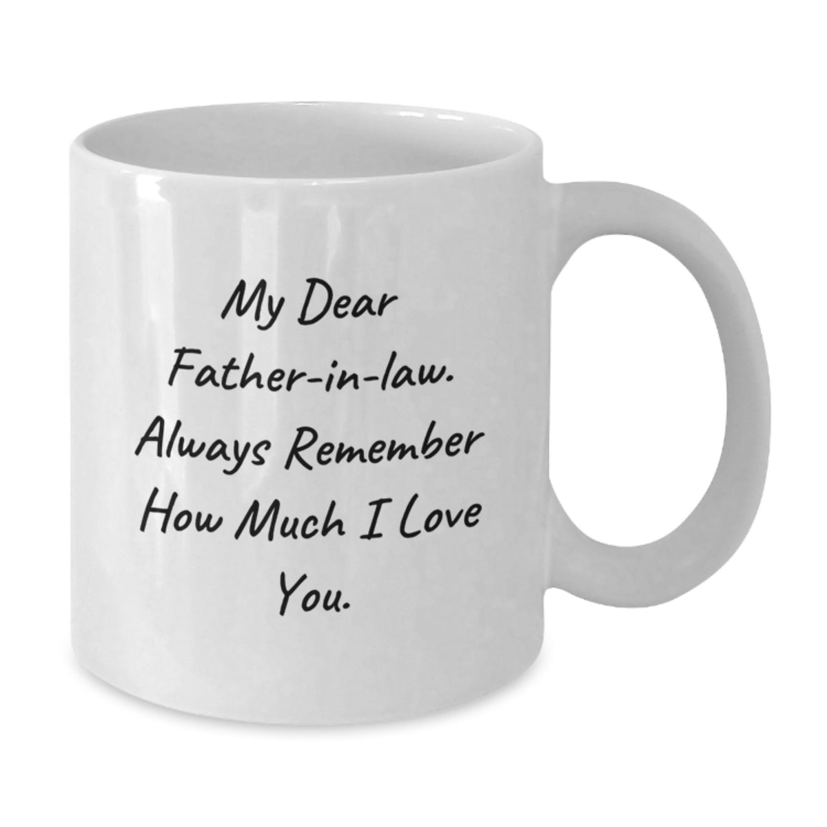 Birthday Gift for Her Father-in-Law White Coffee Mug Present with Love - Additional