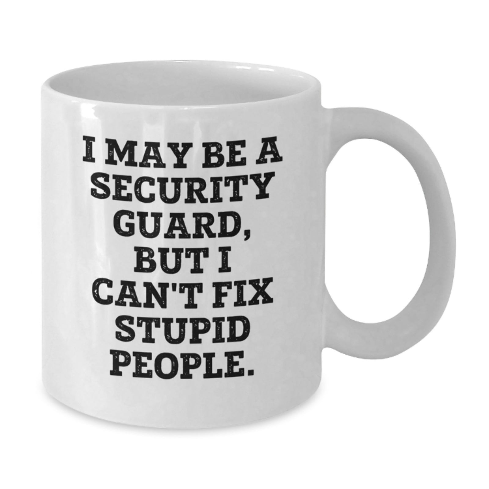 Security Guard Keepsake White Coffee Mug for Him Christmas Gift - Additional