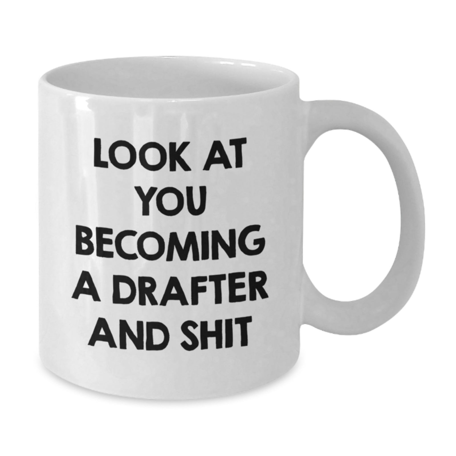 Funny Drafter Gifts for Him - White Coffee Mug from Men - Valentine's Unique Gifts - Additional