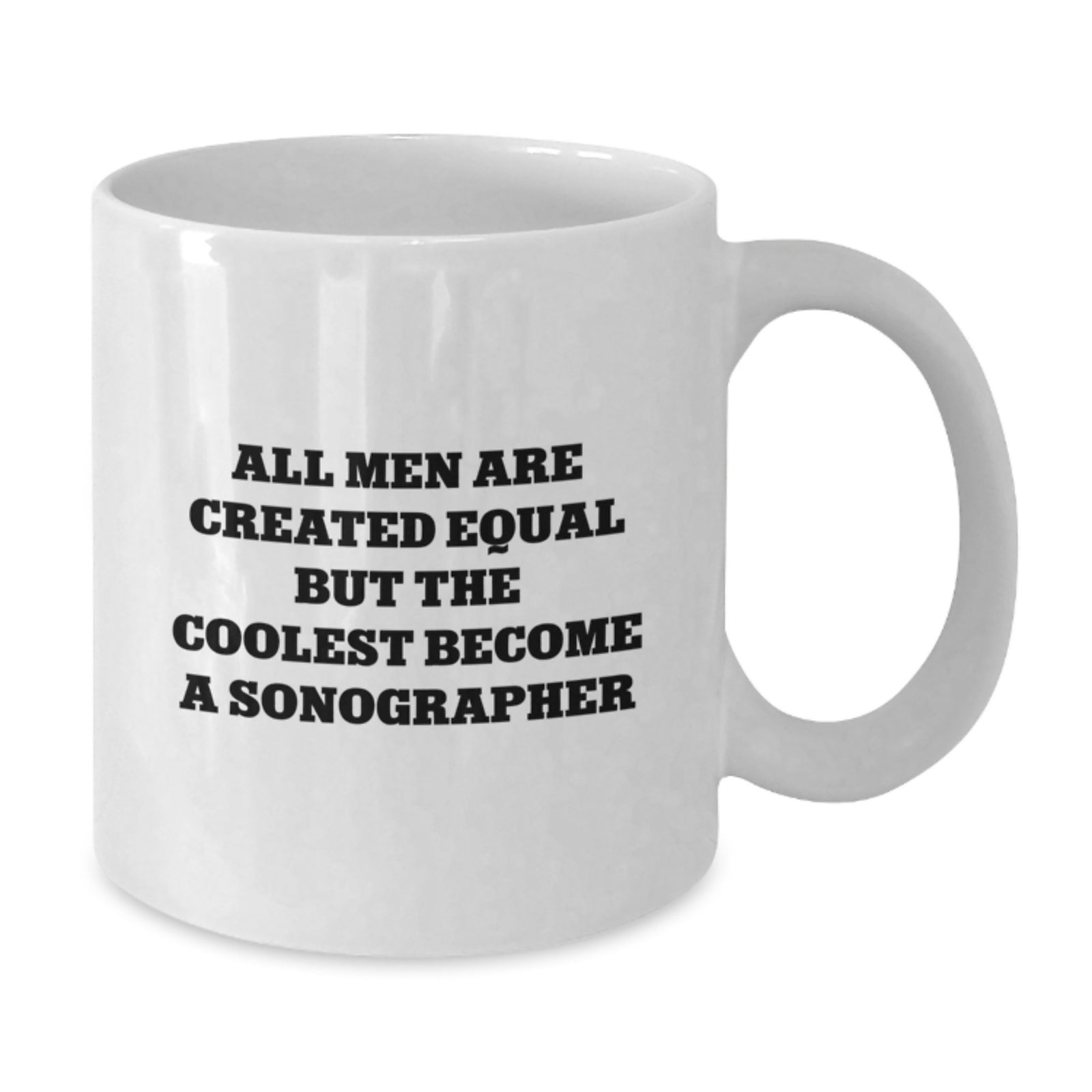 Funny Sonographer Gifts for Men, White Coffee Mug for Christmas Unique Presents from Family Friends - Additional