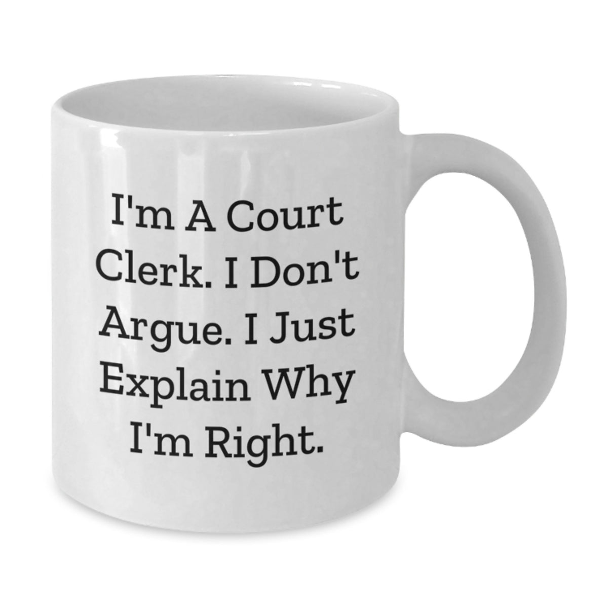Court Clerk Keepsake Mug for Him Birthday Gift - Additional