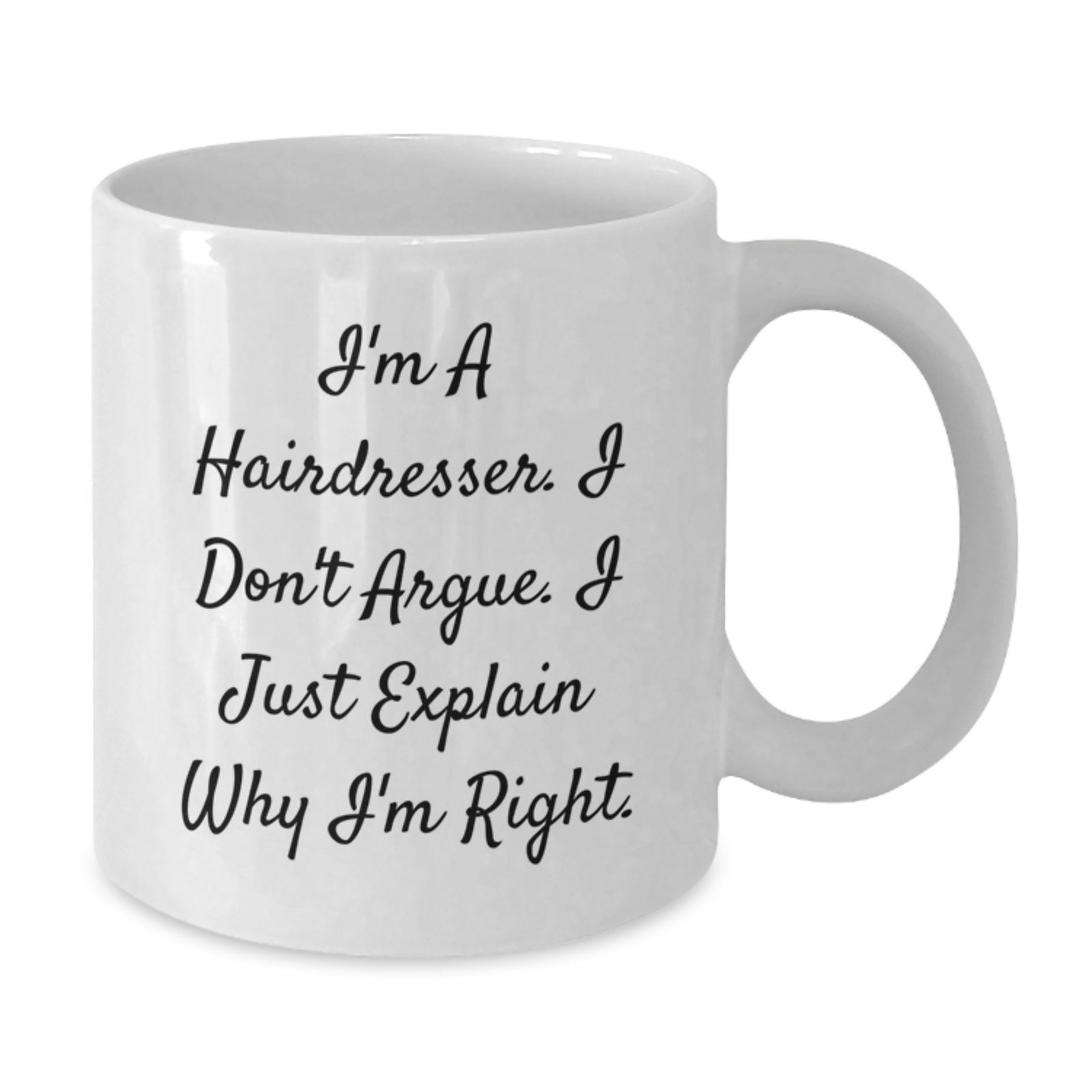 Funny Hairdresser Gifts from Men to Hairdresser Friends on Mother's Day Unique White Coffee Mugs - Additional
