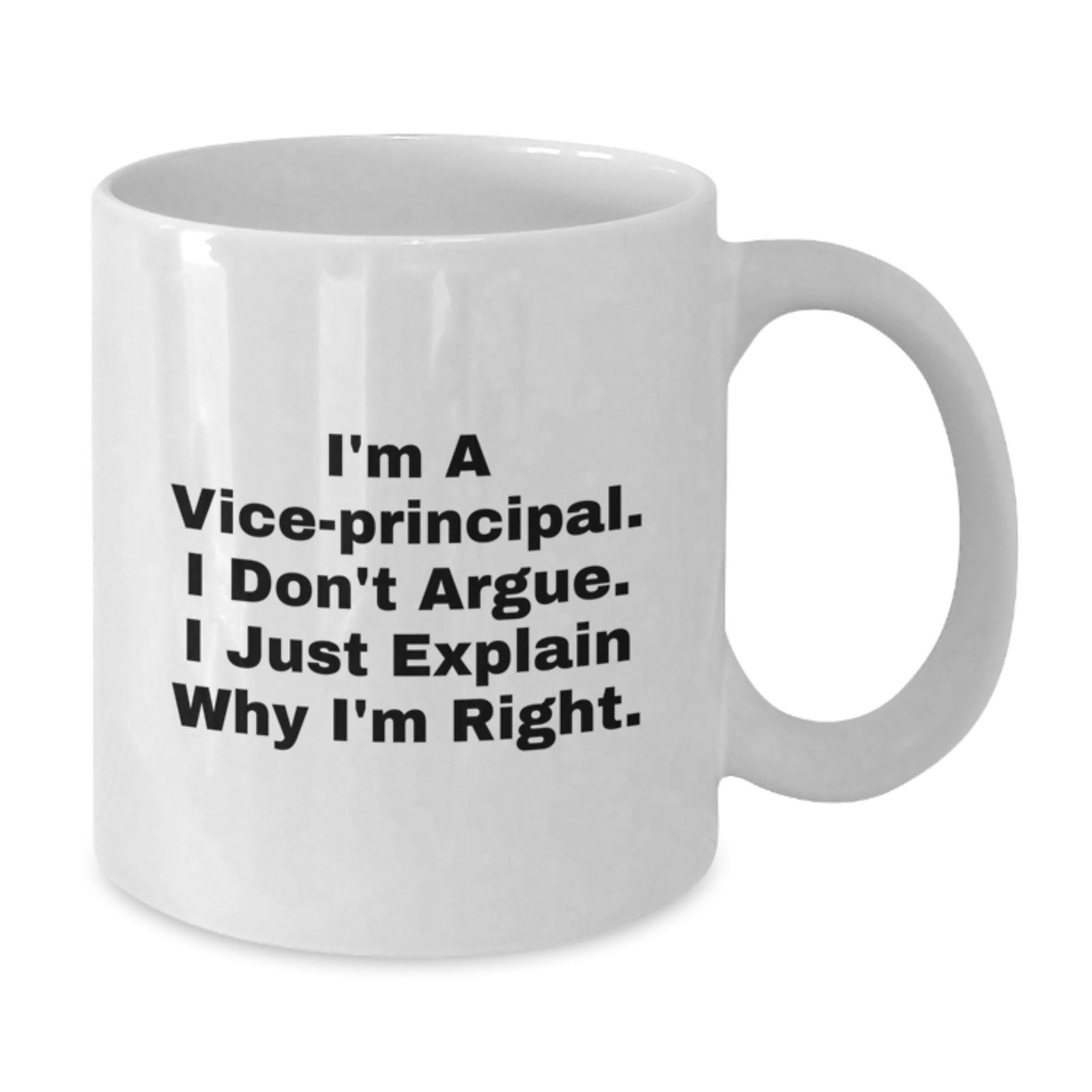 Funny Vice-principal Gifts from Friends to Men Vice-principal White Coffee Mug for Graduation Unique Gifts - Additional