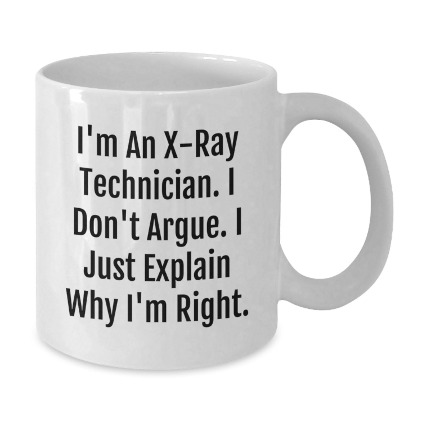Christmas Gift for Her X-Ray Technician Mug - Confident Tone - Additional