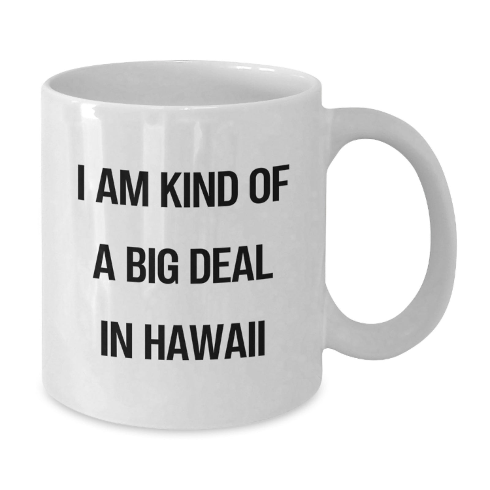 Funny Quirky White Coffee Mugs Gifts from Men to Friends in Hawaii, Unique Christmas Unique Gifts for Women, White Ceramic Mug with 'I Am Kind Of A Prime Selection In Hawaii' Quote - Additional