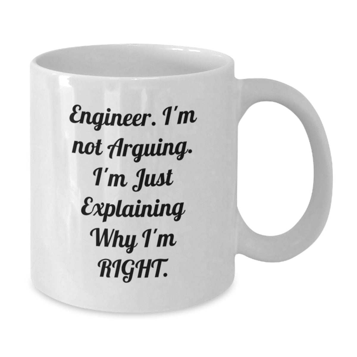 Engineer Friends Funny White Coffee Mug, Gifts from Men to Engineer Colleagues, Valentine's Unique Gifts for Engineer Friends, Engineer, Coffee Lovers - Additional