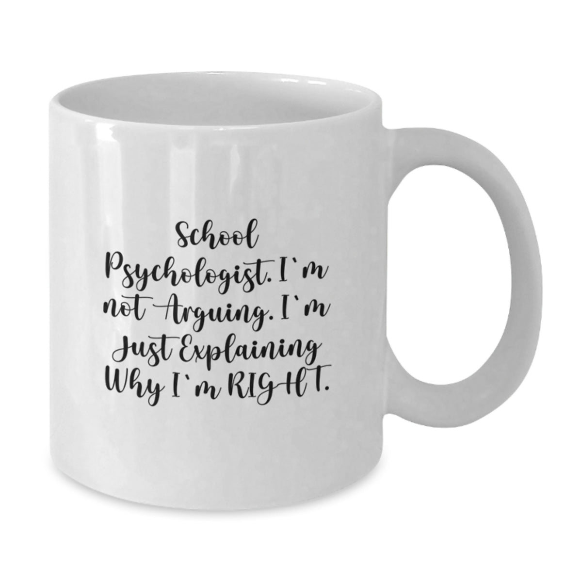 School Psychologist Keepsake White Mug for Him Christmas Gift - Additional